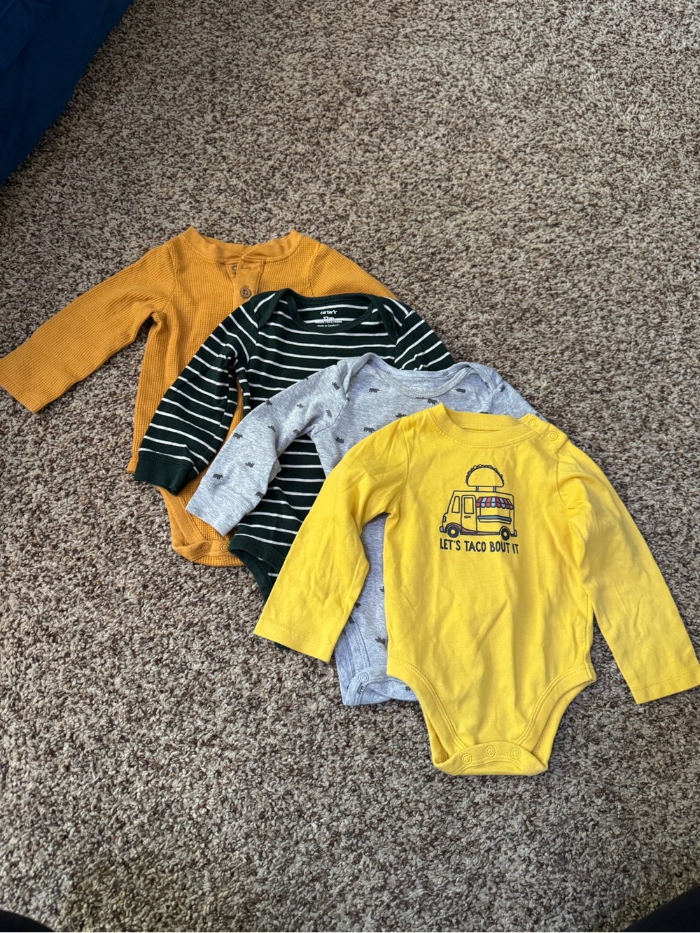 Baby Toddler Long Sleeve Onesie Bundle Garanimals Carter’s